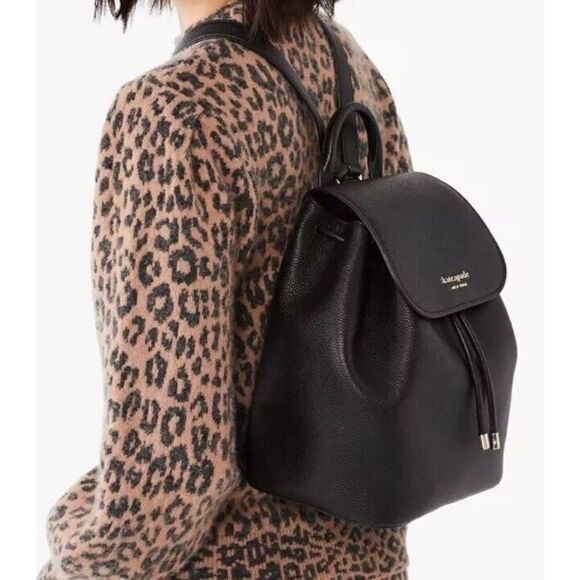 kate spade Handbags - KATE SPADE Mulberry Street Black Pebbled Leather Backpack